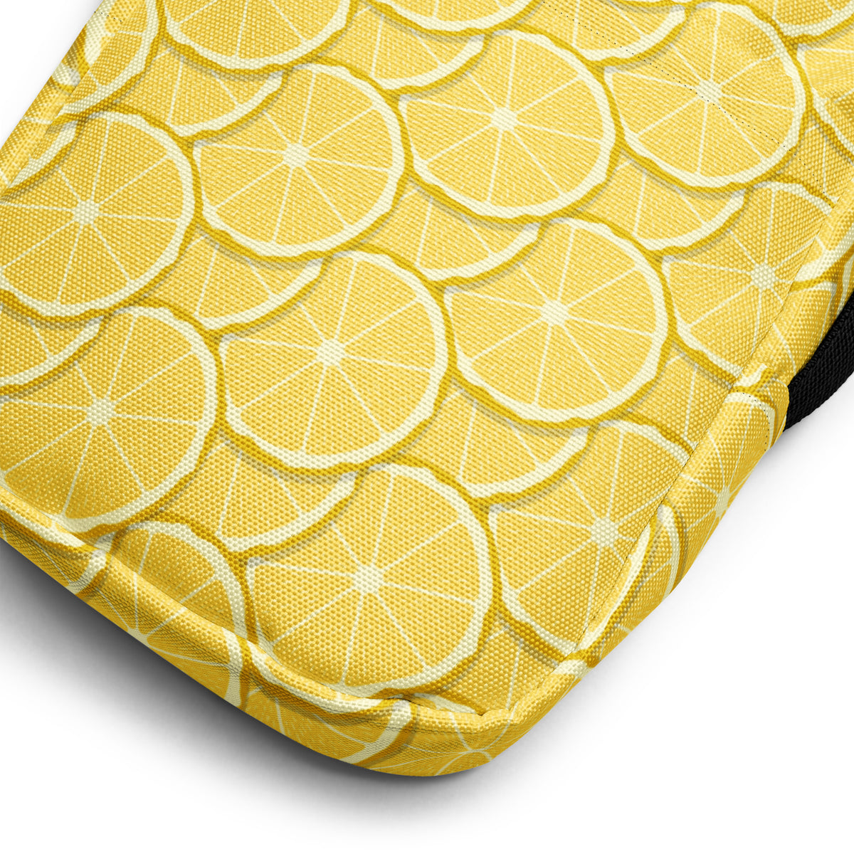 Lemon Slice Crossbody Bag – Water Resistant Mini Purse With Adjustable Strap & Pockets