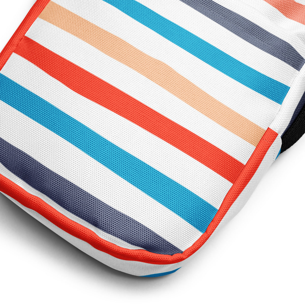 Girls Colorful Striped Crossbody Bag – Water Resistant Mini Purse With Adjustable Strap & Pockets