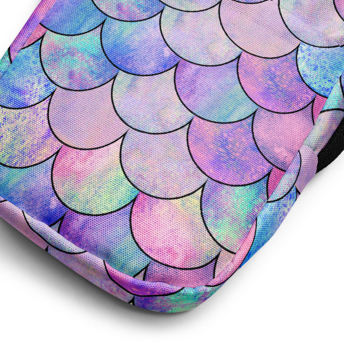 Pastel Mermaid Crossbody Bag – Water Resistant Mini Purse With Adjustable Strap & Pockets