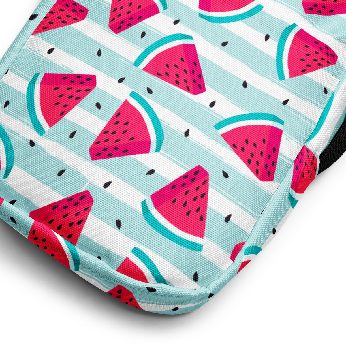 Watermelon Stripe Crossbody Bag – Water Resistant Mini Purse With Adjustable Strap & Pockets