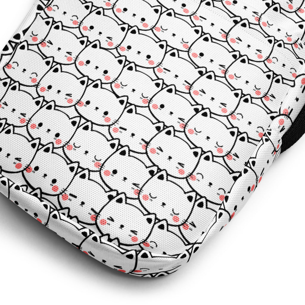 Cat Print Crossbody Bag – Water Resistant Mini Purse With Adjustable Strap & Pockets