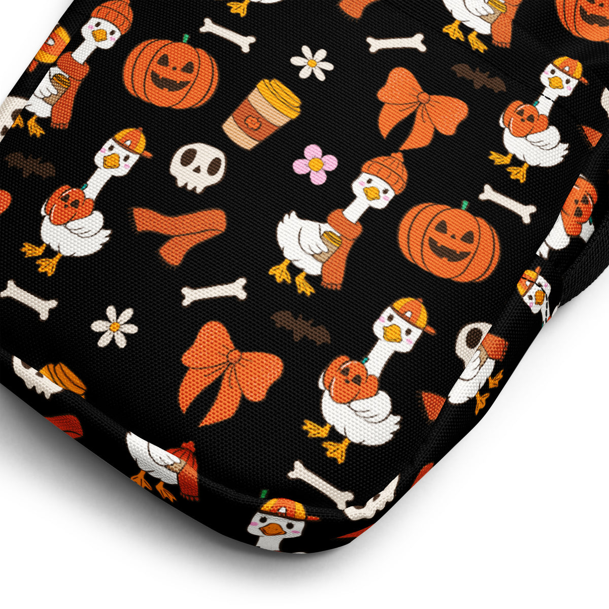 Goose Halloween Crossbody Bag – Water Resistant Mini Purse With Adjustable Strap & Pockets