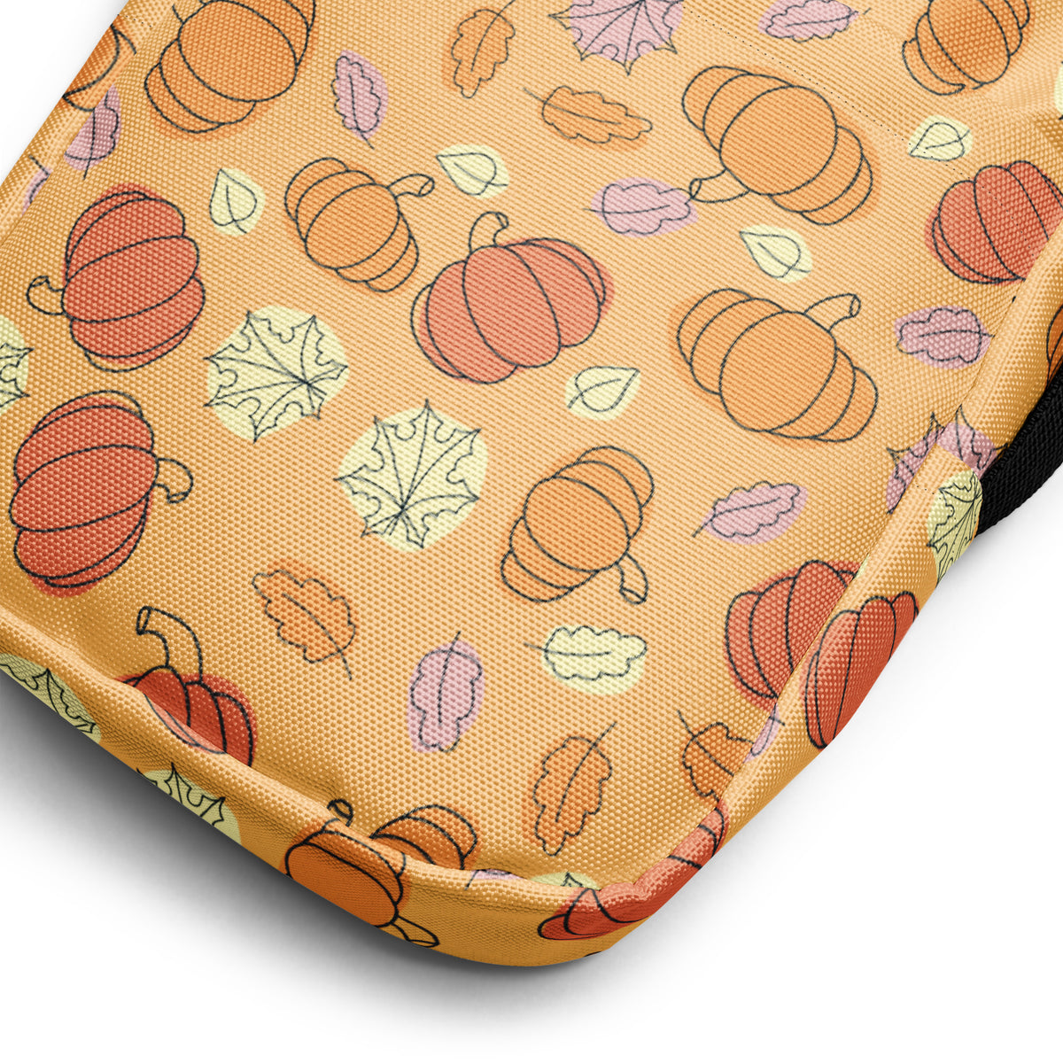 Girls Pumpkin Fall Crossbody Bag – Water Resistant Mini Purse With Adjustable Strap & Pockets