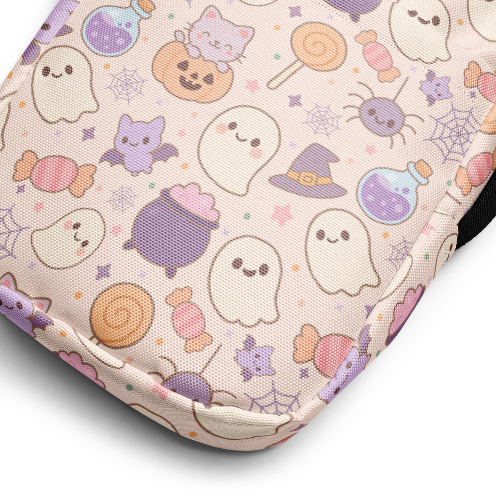 Pastel Halloween Crossbody Bag – Water Resistant Mini Purse With Adjustable Strap & Pockets