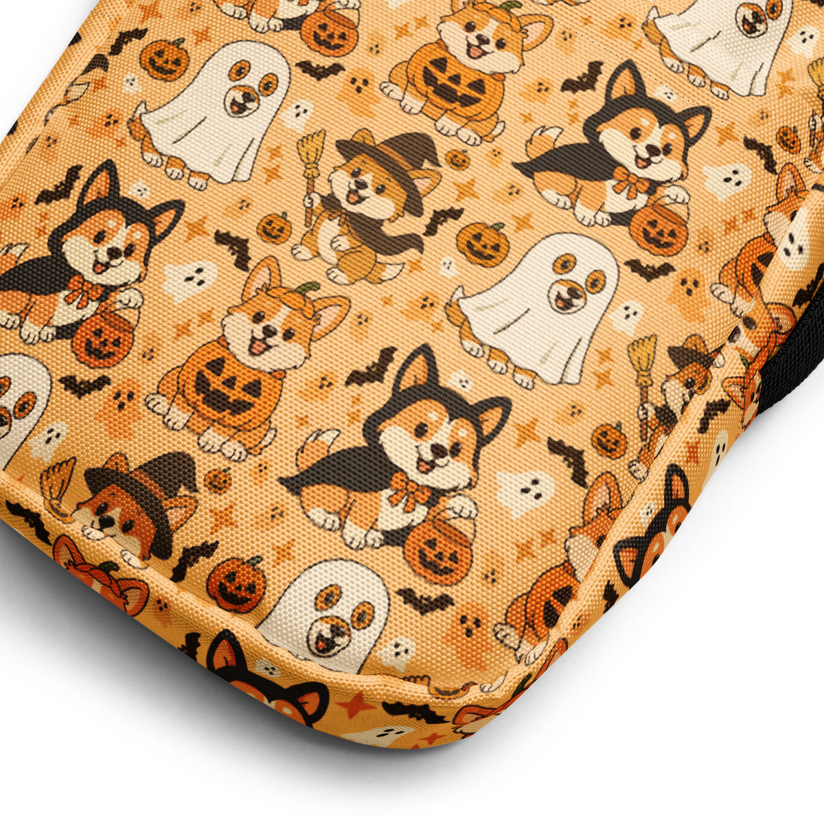 Halloween Corgi Dog Crossbody Bag – Water Resistant Mini Purse With Adjustable Strap & Pockets