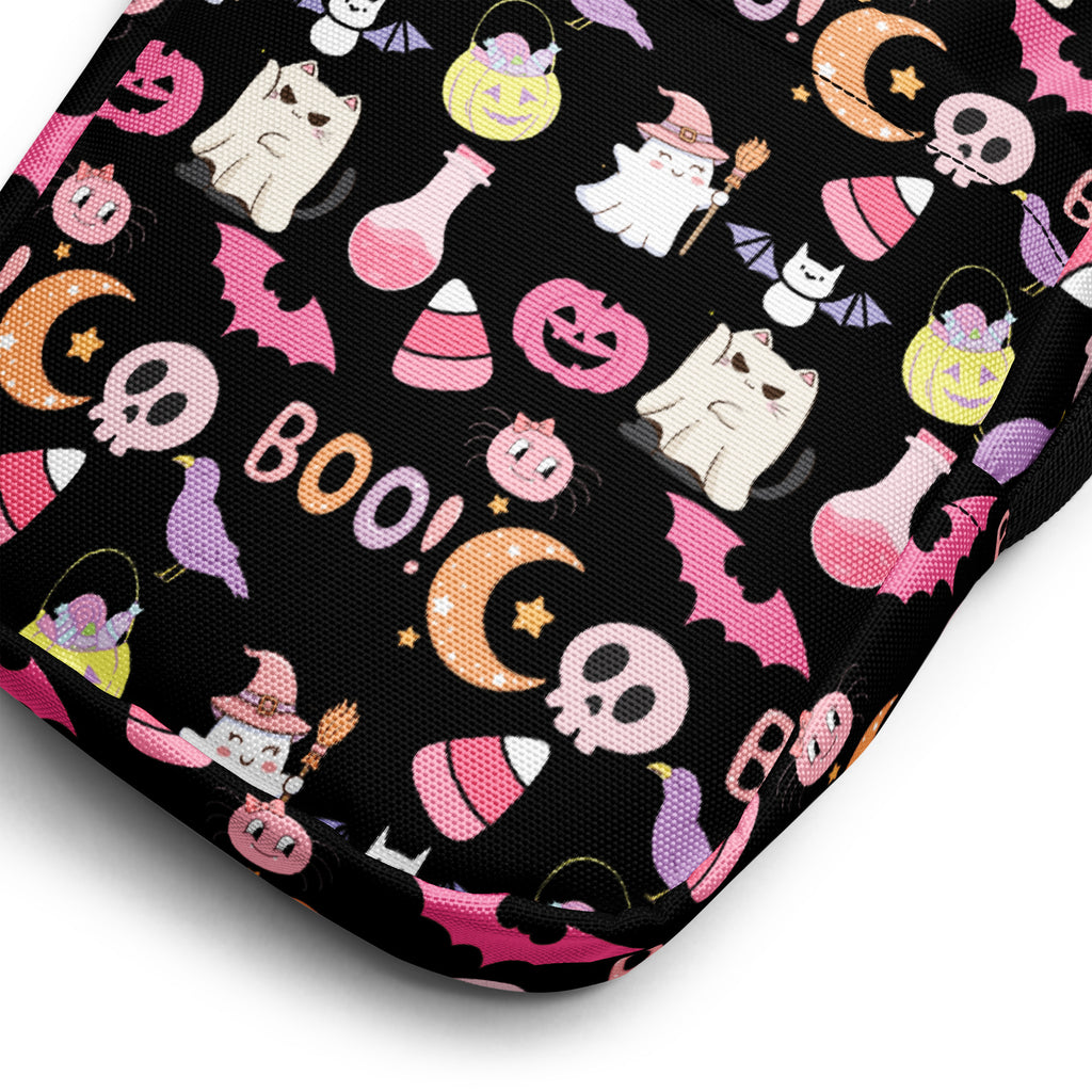 Girls Cute Halloween Crossbody Bag – Water Resistant Mini Purse With Adjustable Strap & Pockets