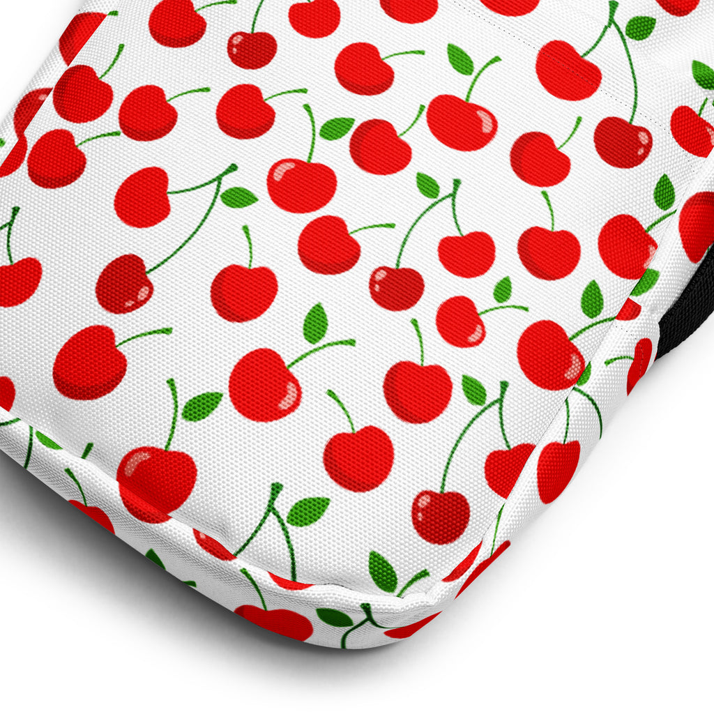 Red Cherry Crossbody Bag – Water Resistant Mini Purse With Adjustable Strap & Pockets