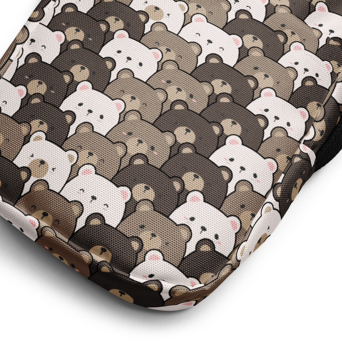 Bear Face Crossbody Bag – Water Resistant Mini Purse With Adjustable Strap & Pockets