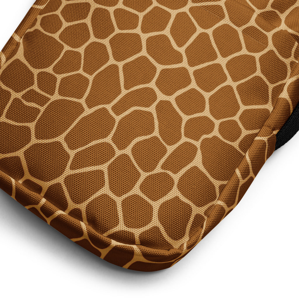 Giraffe Print Crossbody Bag – Water Resistant Mini Purse With Adjustable Strap & Pockets