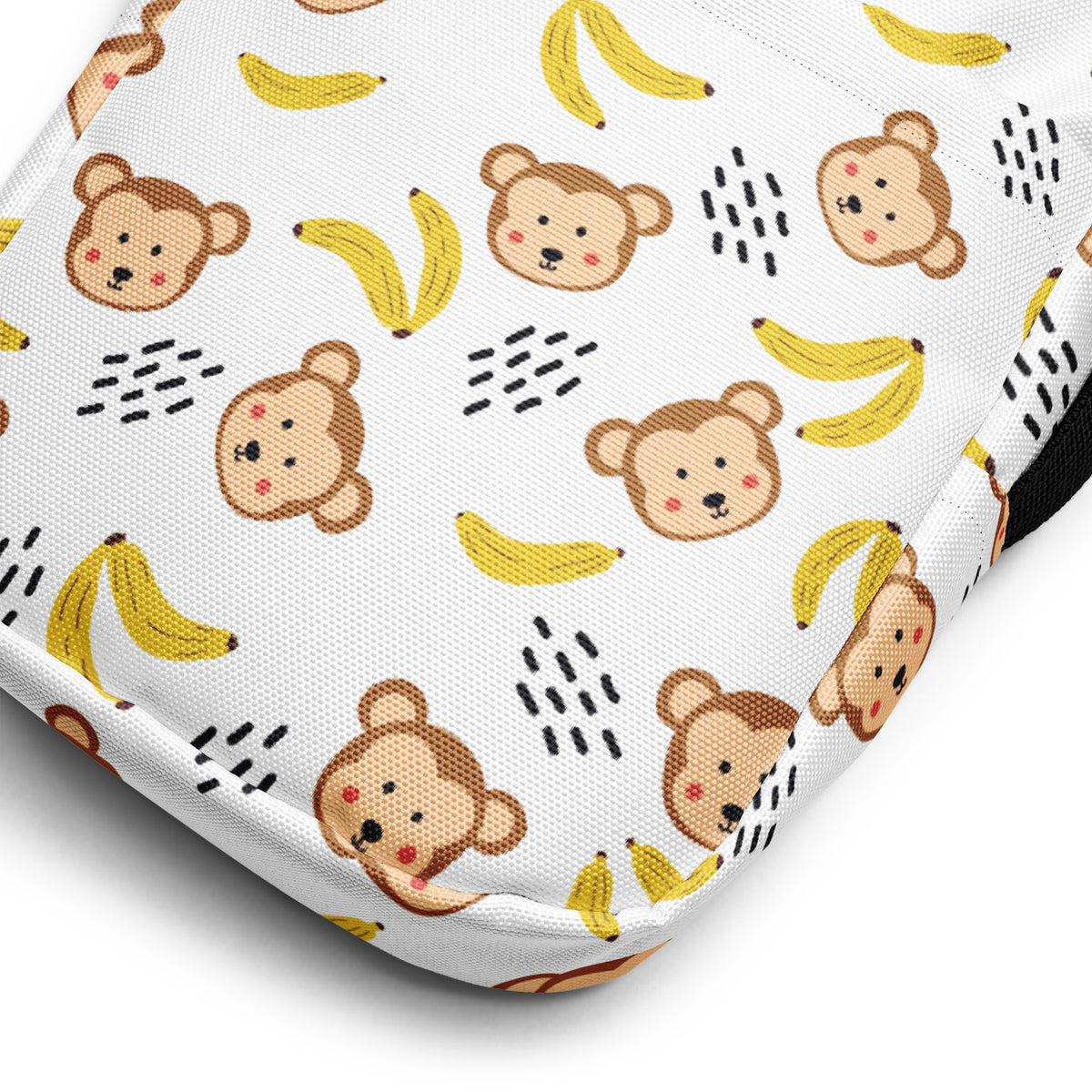 Girls Monkey Banana Crossbody Bag – Water Resistant Mini Purse With Adjustable Strap & Pockets
