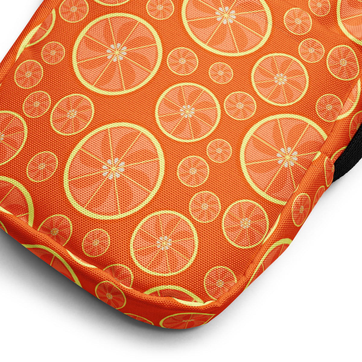 Orange Citrus Crossbody Bag – Water Resistant Mini Purse With Adjustable Strap & Pockets