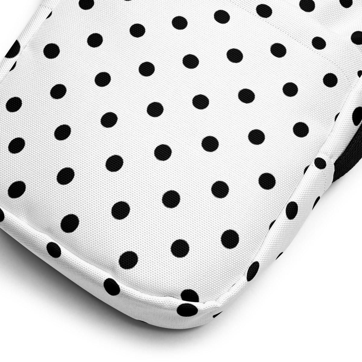 Girls White Polka Dot Crossbody Bag – Water Resistant Mini Purse With Adjustable Strap & Pockets
