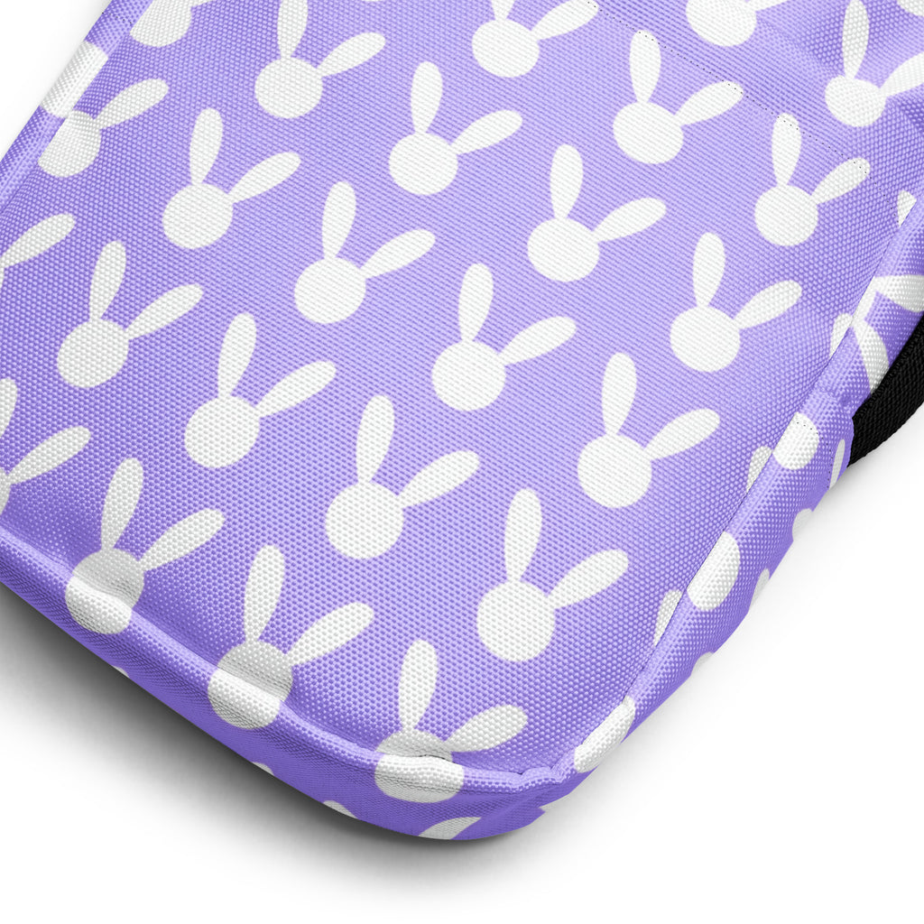 Girls Pink Bunny Crossbody Bag – Water Resistant Mini Purse With Adjustable Strap & Pockets