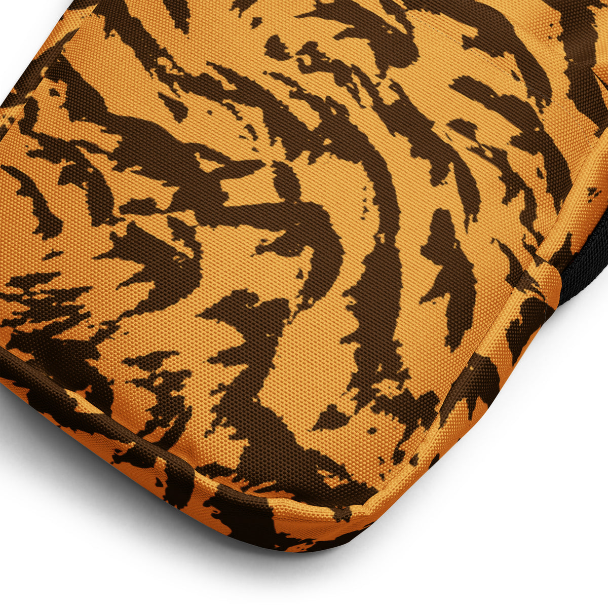 Girls Orange Tiger Stripe Crossbody Bag – Water Resistant Mini Purse With Adjustable Strap & Pockets