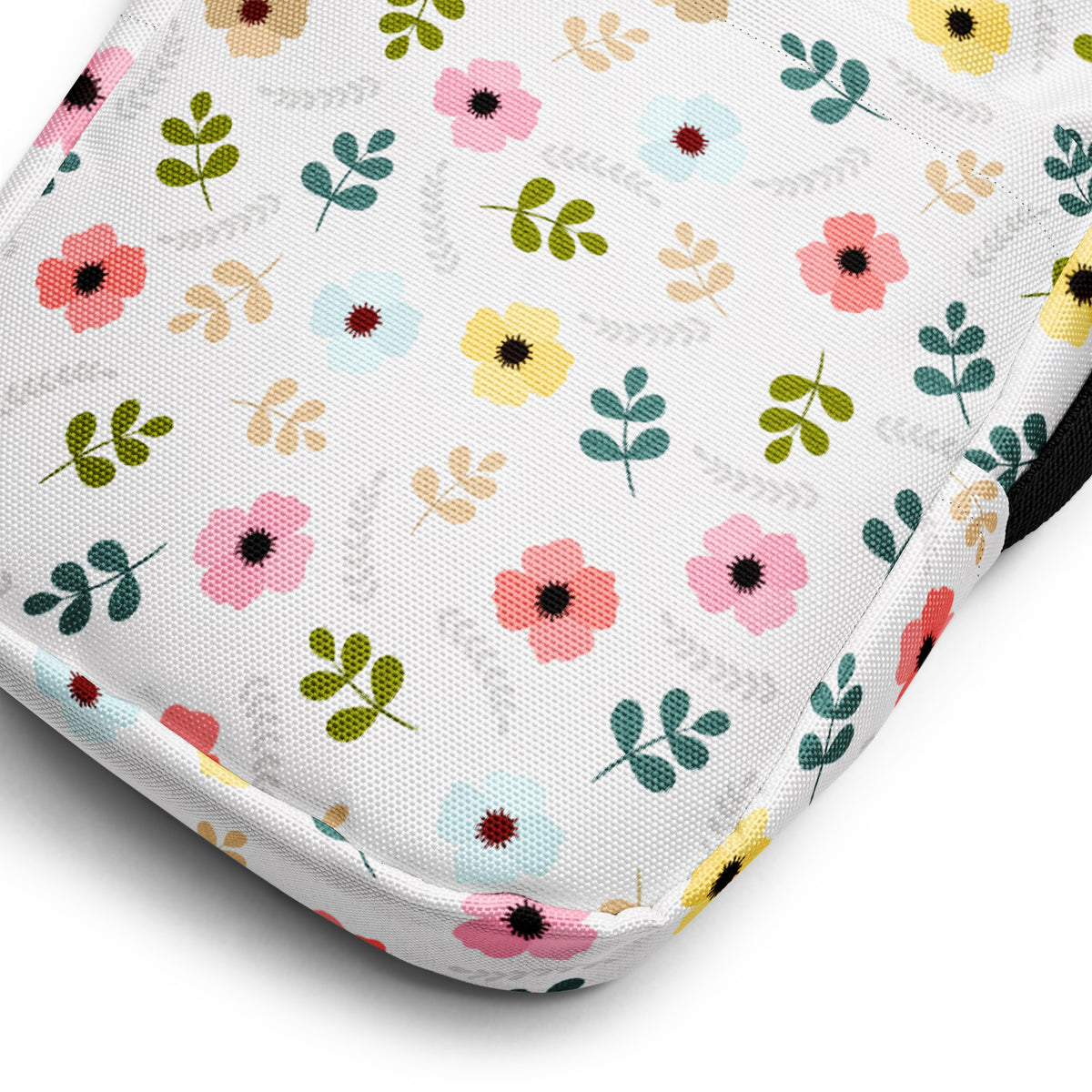 Colorful Wildflower Crossbody Bag – Water Resistant Mini Purse With Adjustable Strap & Pockets