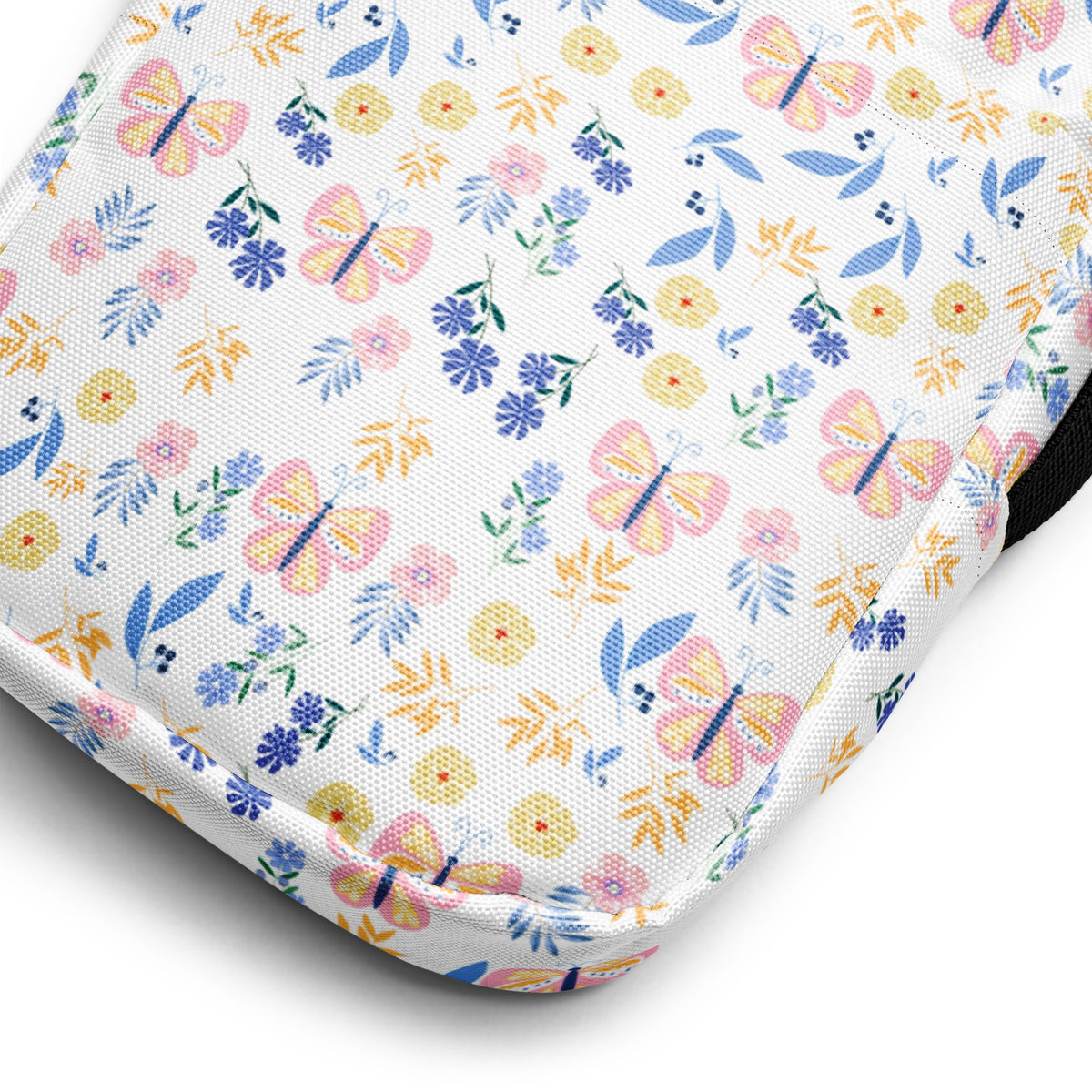 Butterfly Floral Crossbody Bag – Water Resistant Mini Purse With Adjustable Strap & Pockets