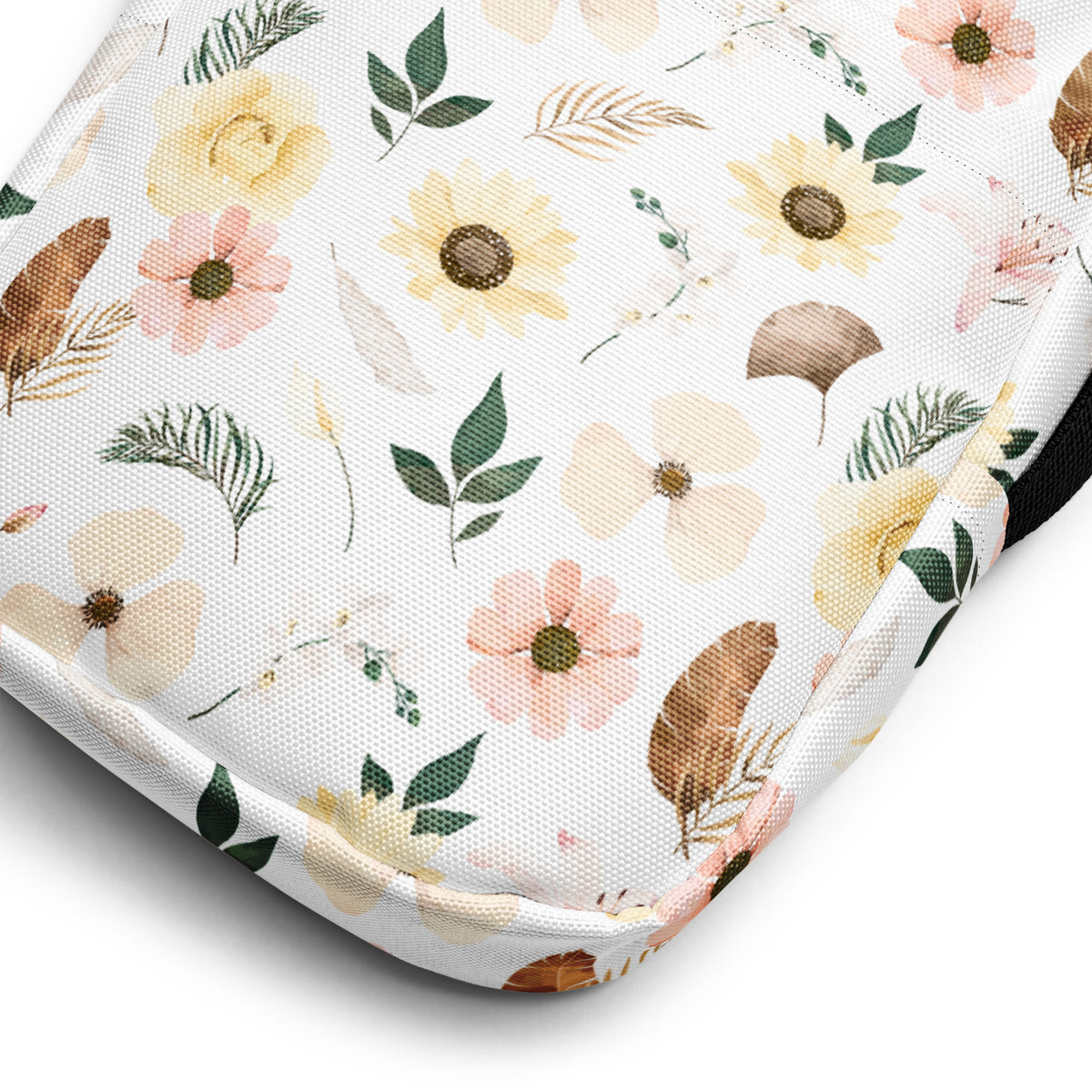 Boho Floral Crossbody Bag – Water Resistant Mini Purse With Adjustable Strap & Pockets