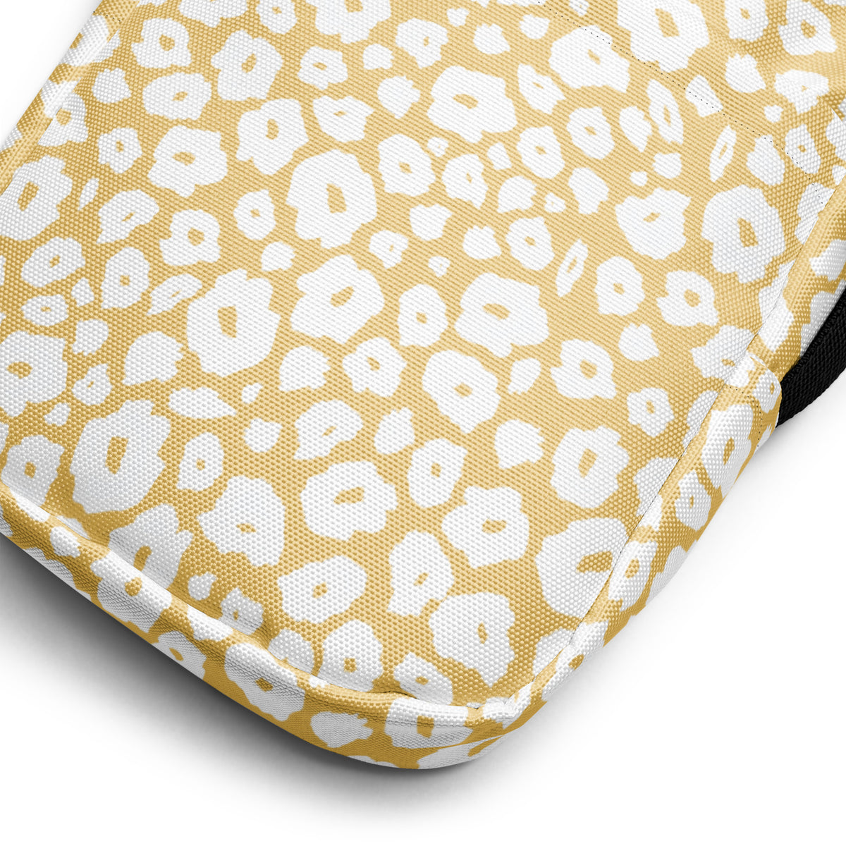 Light Yellow Leopard Crossbody Bag – Water Resistant Mini Purse With Adjustable Strap & Pockets