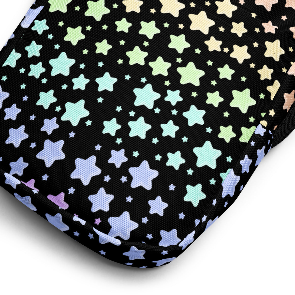 Girls Pastel Rainbow Star Crossbody Bag – Water Resistant Mini Purse With Adjustable Strap & Pockets