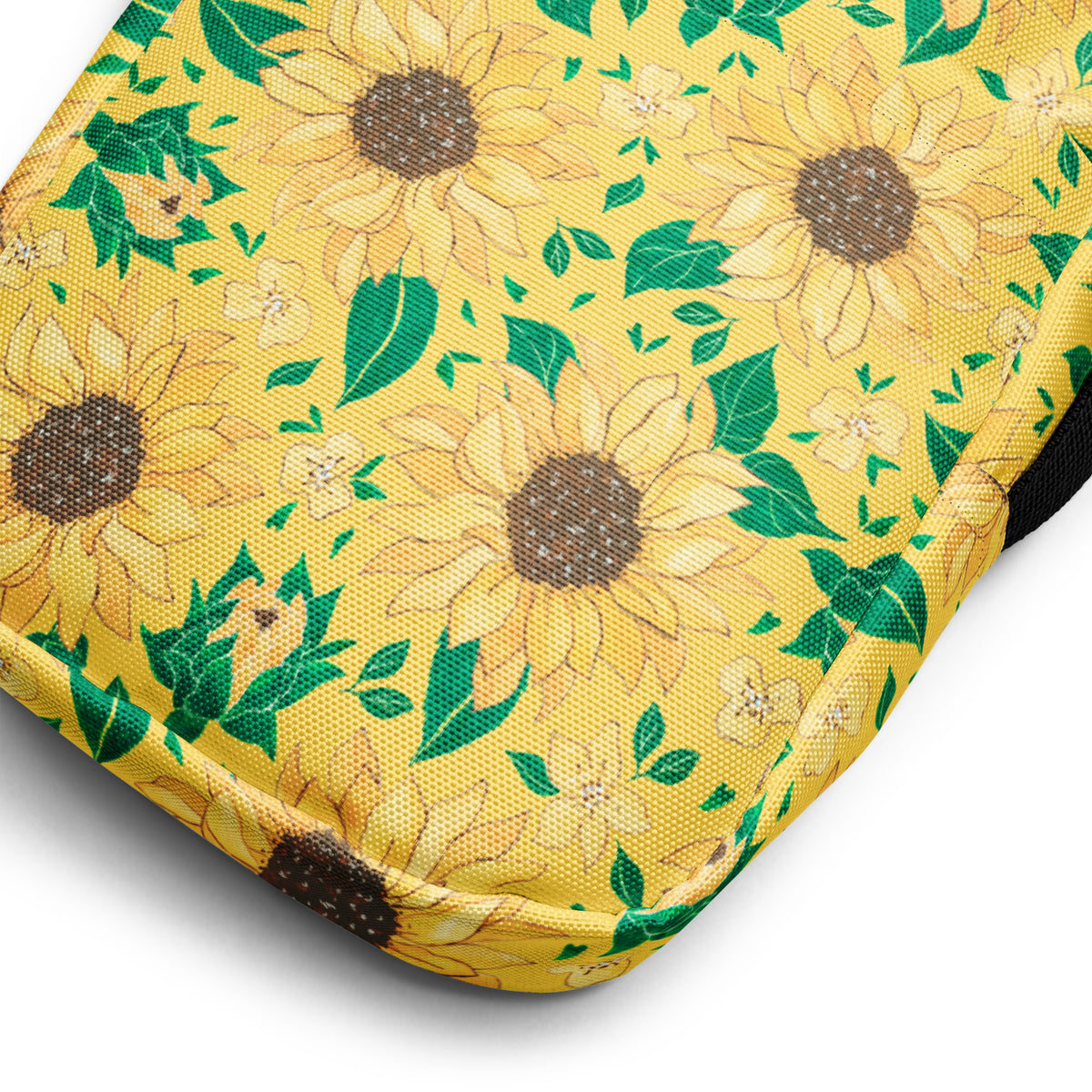 Girls Watercolor Sunflower Crossbody Bag – Water Resistant Mini Purse With Adjustable Strap & Pockets