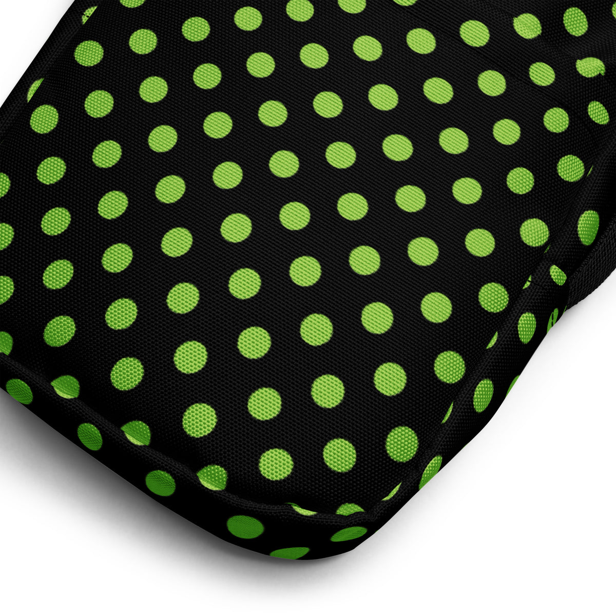Green Polka Dot Halloween Crossbody Bag – Water Resistant Mini Purse With Adjustable Strap & Pockets