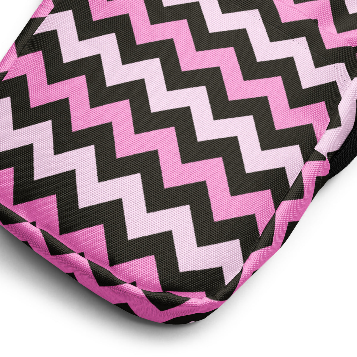 Girls Pink Chevron Crossbody Bag – Water Resistant Mini Purse With Adjustable Strap & Pockets