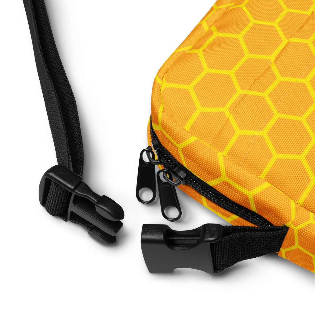 Honeycomb Crossbody Bag – Water Resistant Mini Purse With Adjustable Strap & Pockets