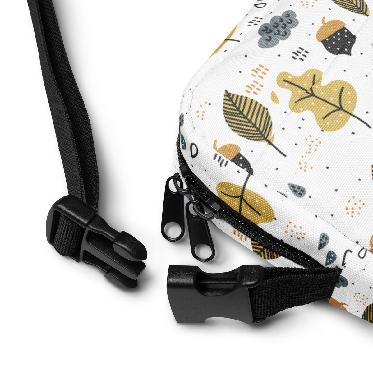 Fall Leaves Crossbody Bag – Water Resistant Mini Purse With Adjustable Strap & Pockets