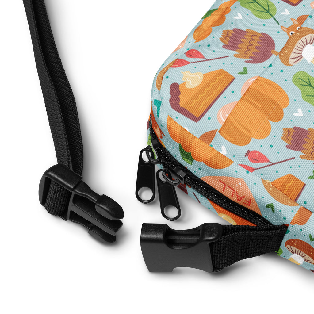 Cute Fall Crossbody Bag – Water Resistant Mini Purse With Adjustable Strap & Pockets