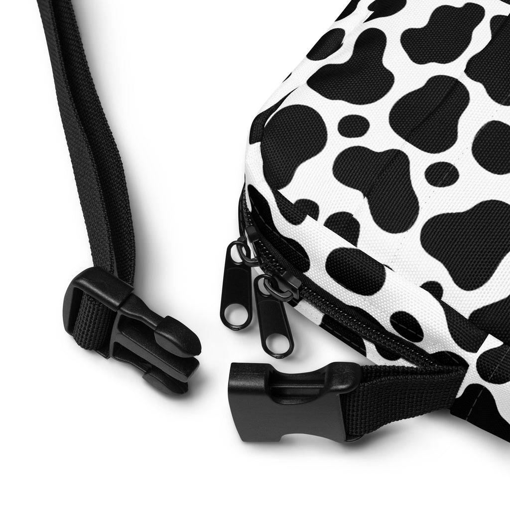 Cow Print Crossbody Bag – Water Resistant Mini Purse With Adjustable Strap & Pockets