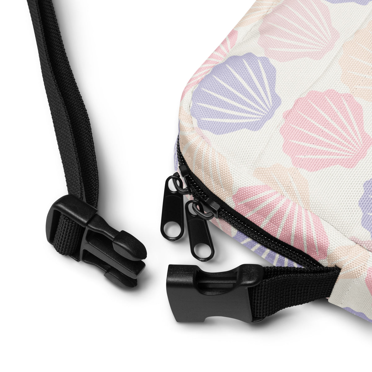 Colorful Pastel Seashell Crossbody Bag – Water Resistant Mini Purse With Adjustable Strap & Pockets