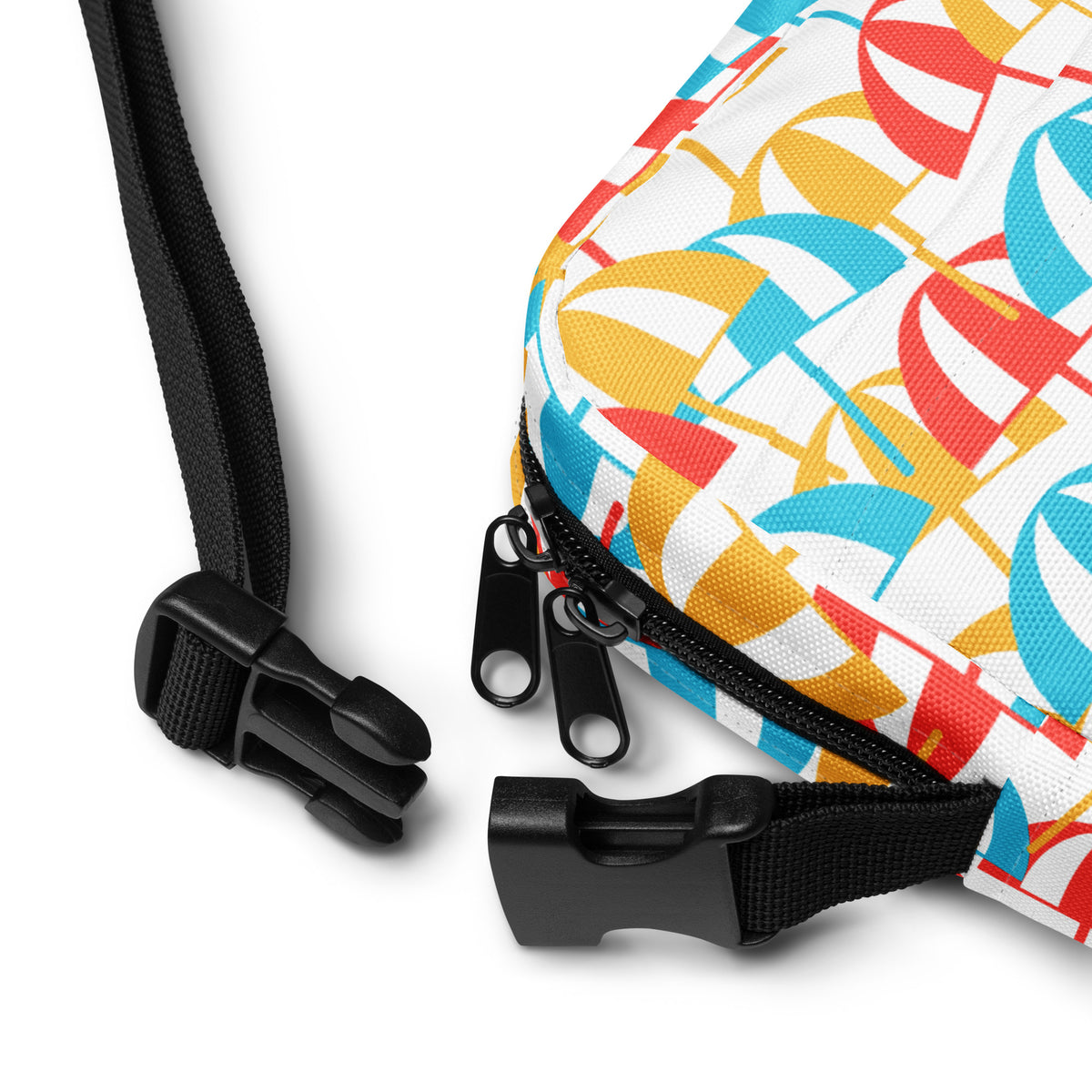 Colorful Beach Umbrella Crossbody Bag – Water Resistant Mini Purse With Adjustable Strap & Pockets