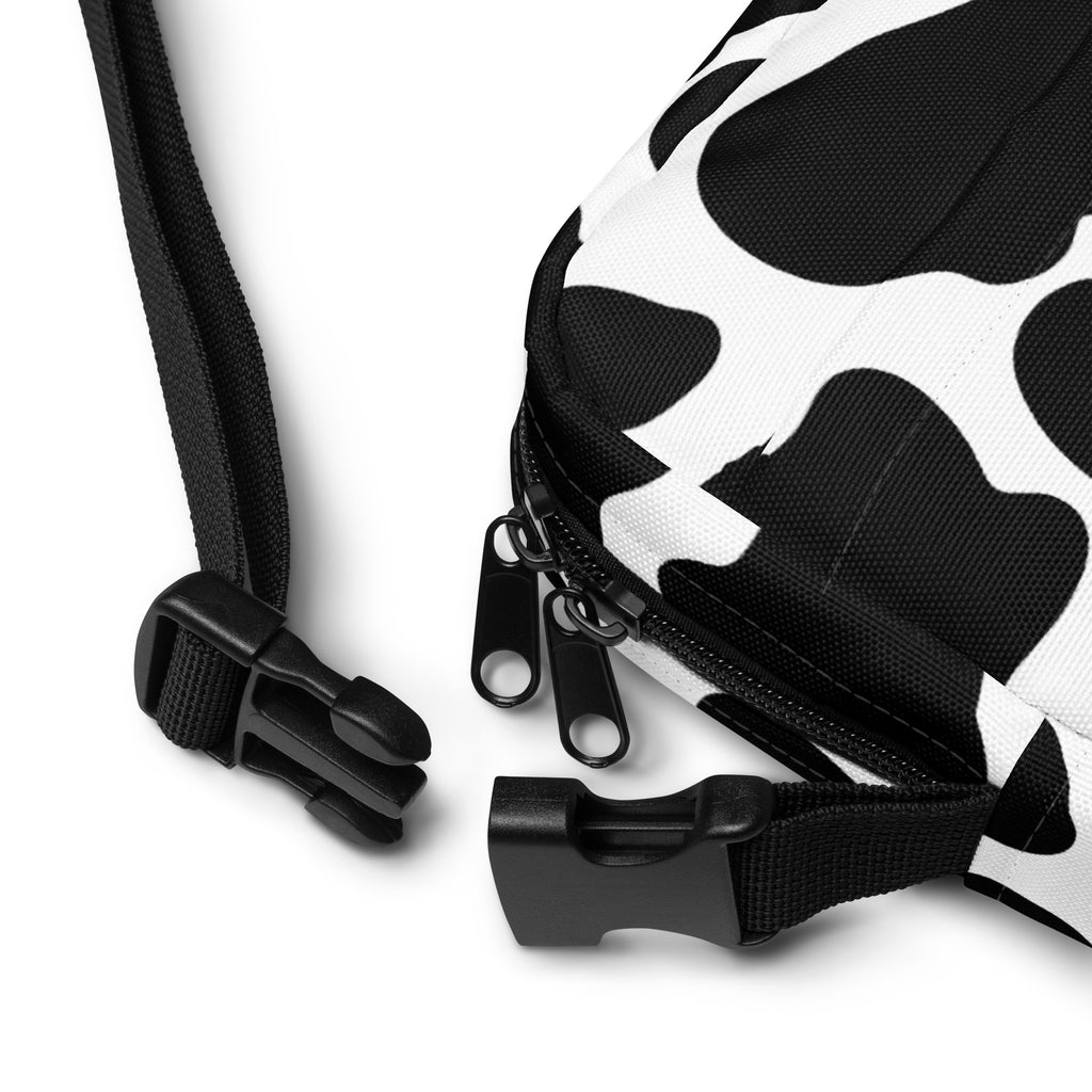 Cow Print Crossbody Bag – Water Resistant Mini Purse With Adjustable Strap & Pockets