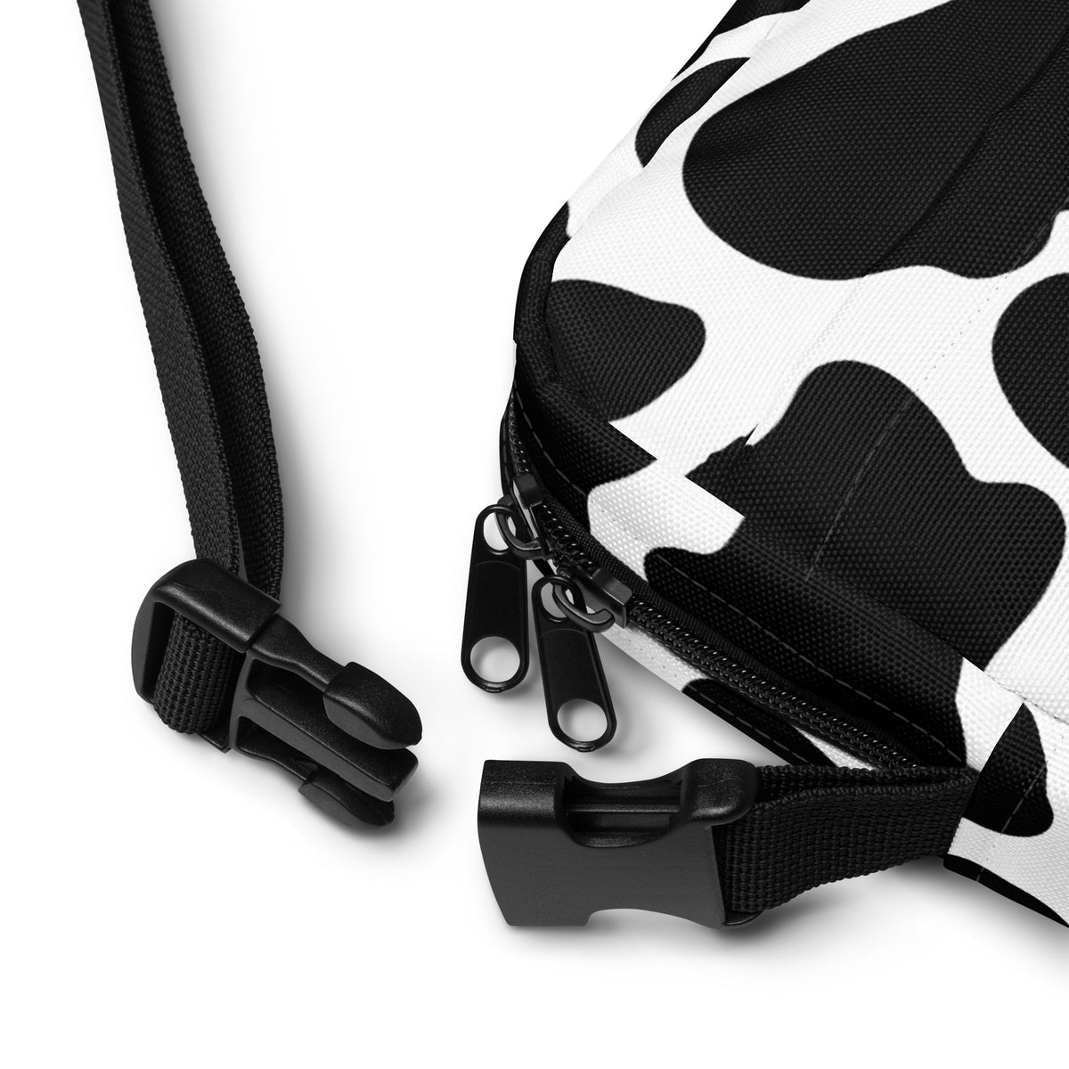 Cow Print Crossbody Bag – Water Resistant Mini Purse With Adjustable Strap & Pockets