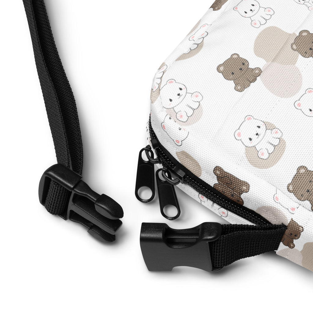 Teddy Bear Crossbody Bag – Water Resistant Mini Purse With Adjustable Strap & Pockets