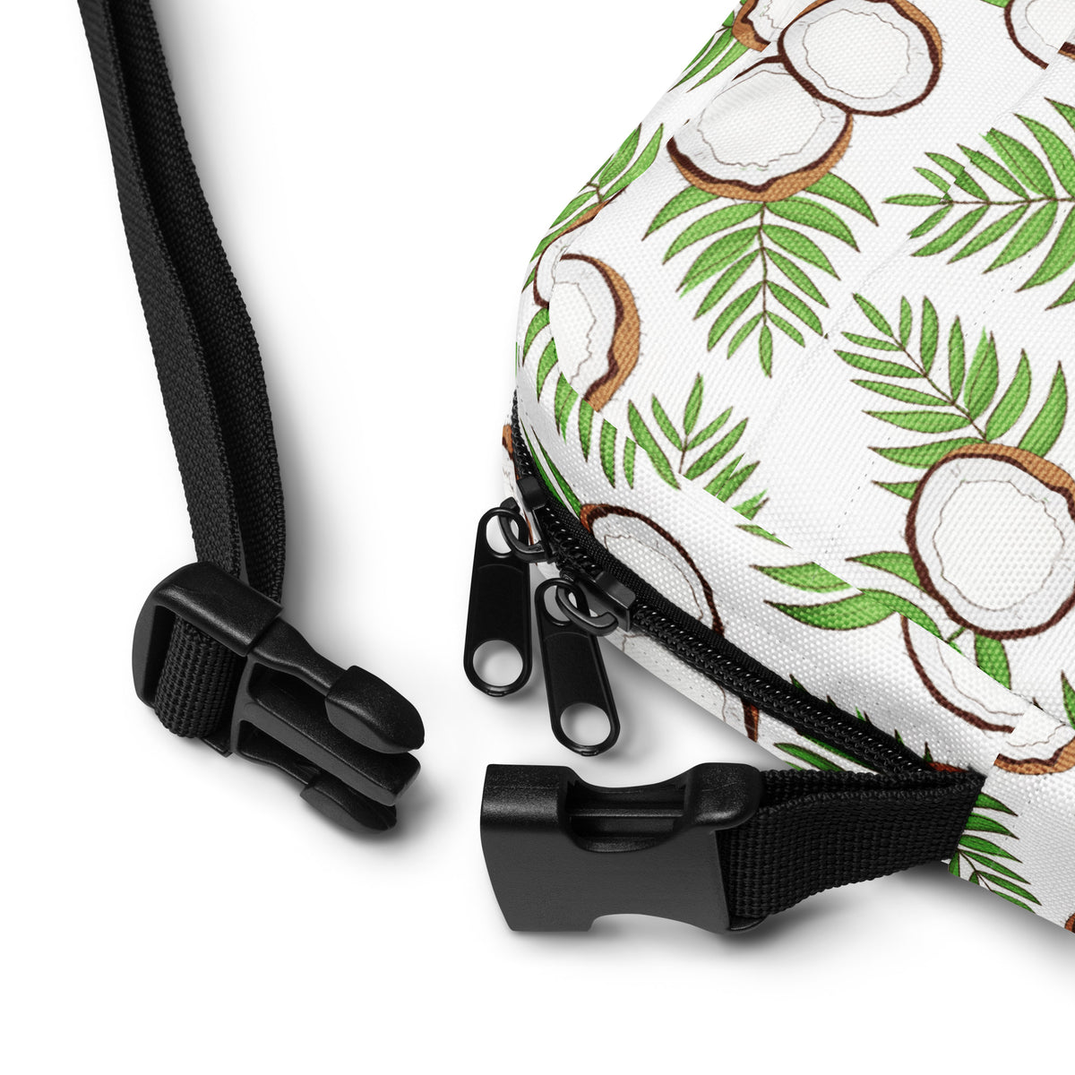 Coconut Crossbody Bag – Water Resistant Mini Purse With Adjustable Strap & Pockets