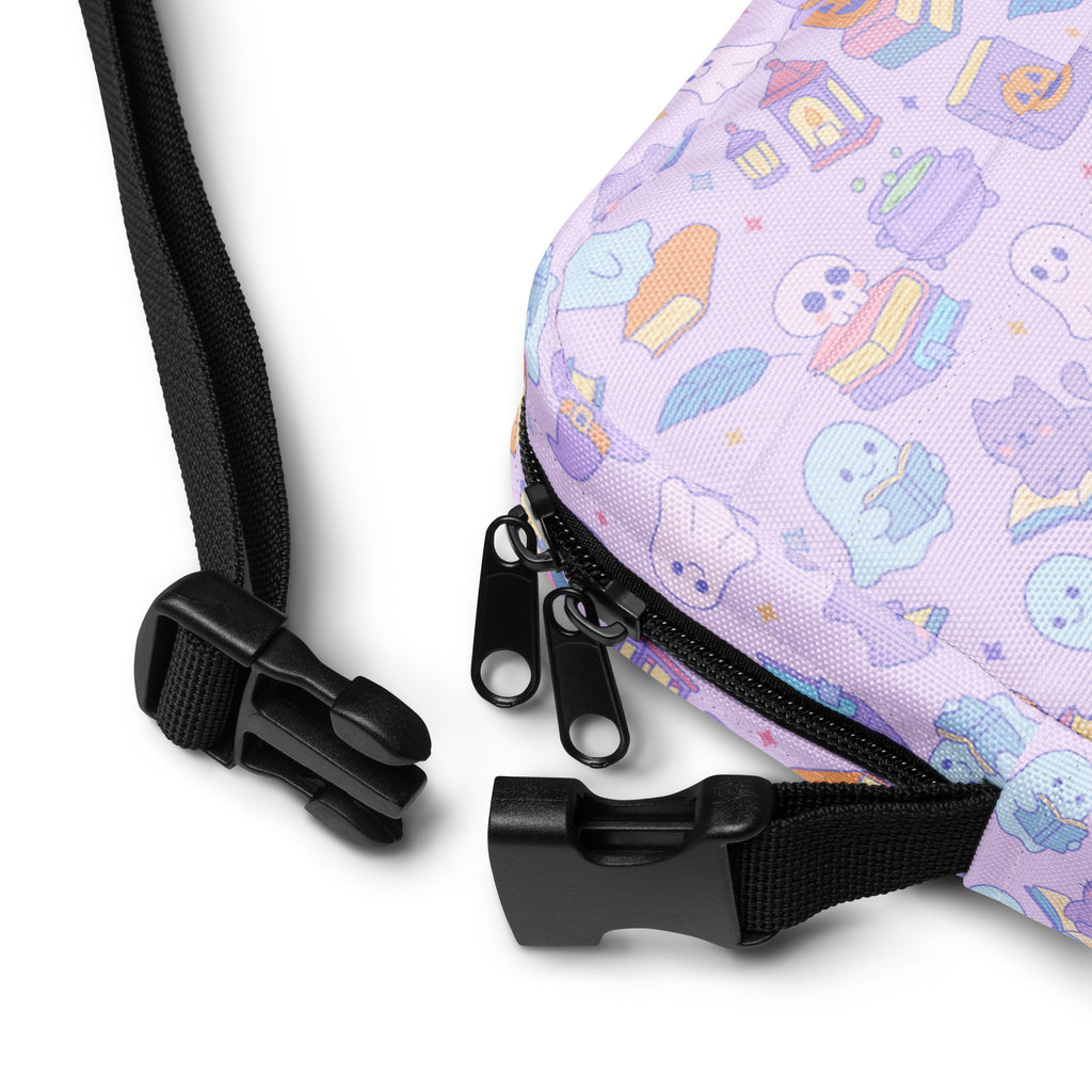 Book Themed Halloween Crossbody Bag – Water Resistant Mini Purse With Adjustable Strap & Pockets