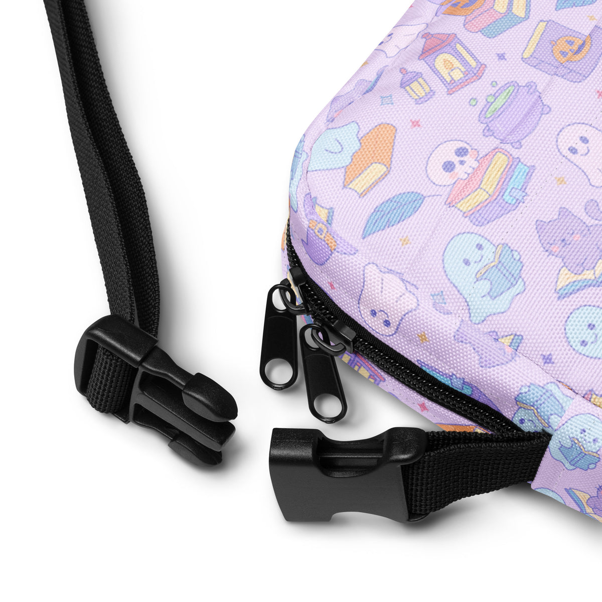 Book Themed Halloween Crossbody Bag – Water Resistant Mini Purse With Adjustable Strap & Pockets