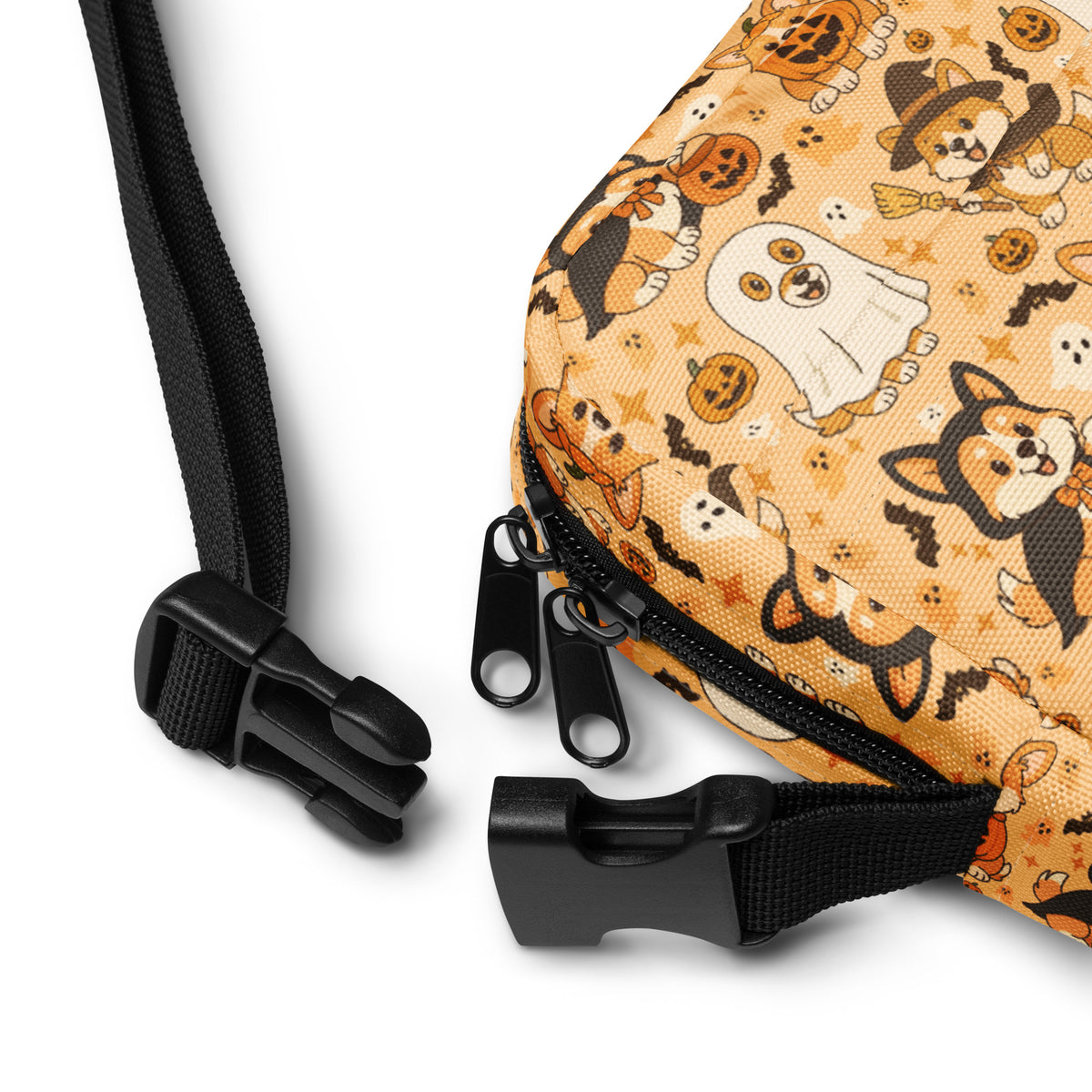 Halloween Corgi Dog Crossbody Bag – Water Resistant Mini Purse With Adjustable Strap & Pockets
