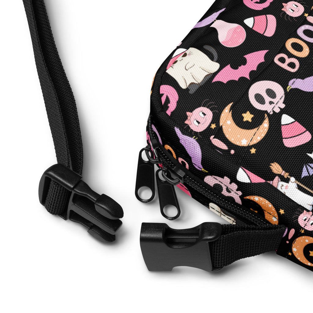 Girls Cute Halloween Crossbody Bag – Water Resistant Mini Purse With Adjustable Strap & Pockets