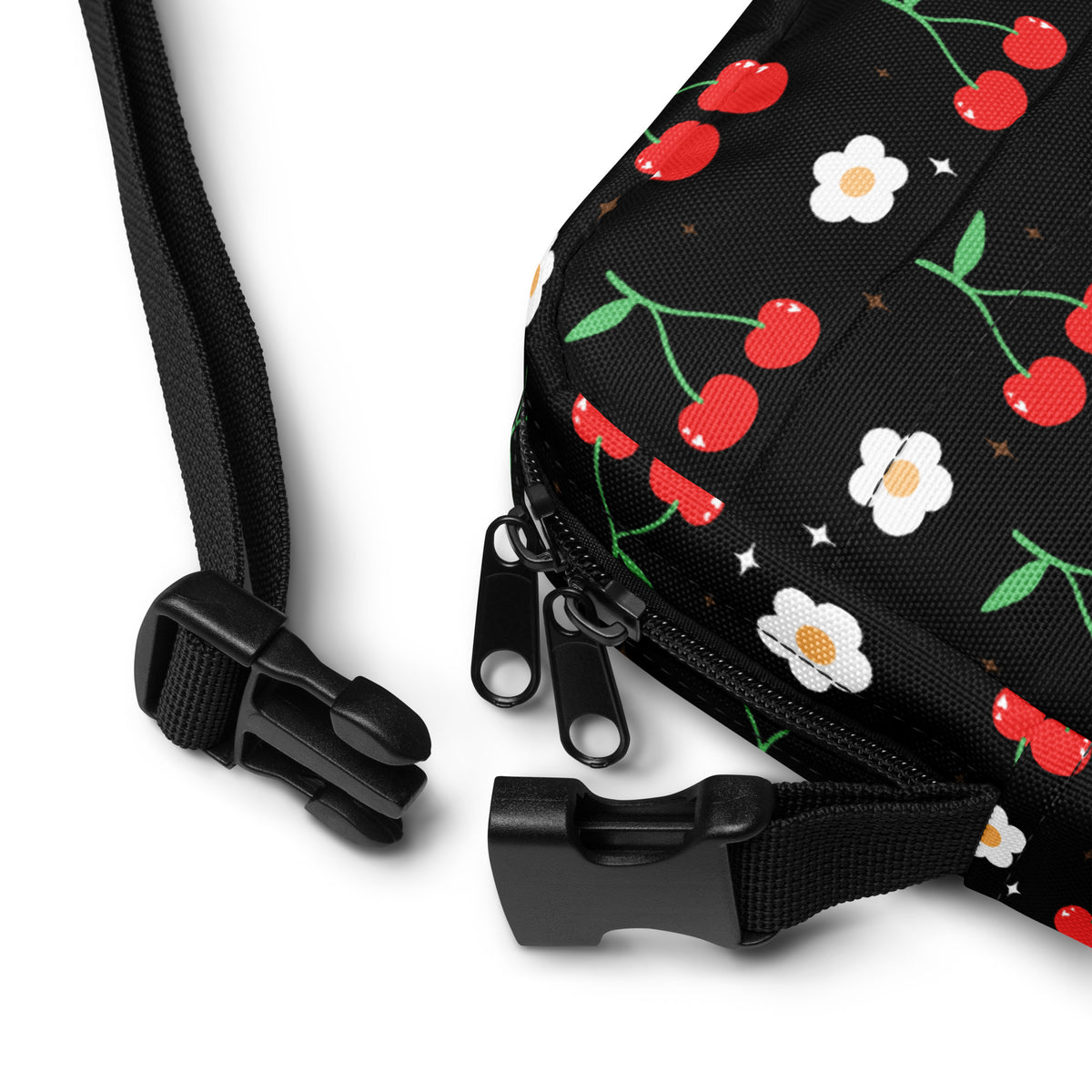 Cherry Crossbody Bag – Water Resistant Mini Purse With Adjustable Strap & Pockets