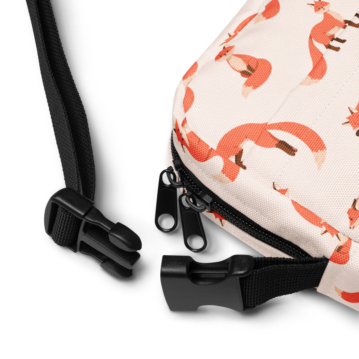Girls Orange Fox Crossbody Bag – Water Resistant Mini Purse With Adjustable Strap & Pockets