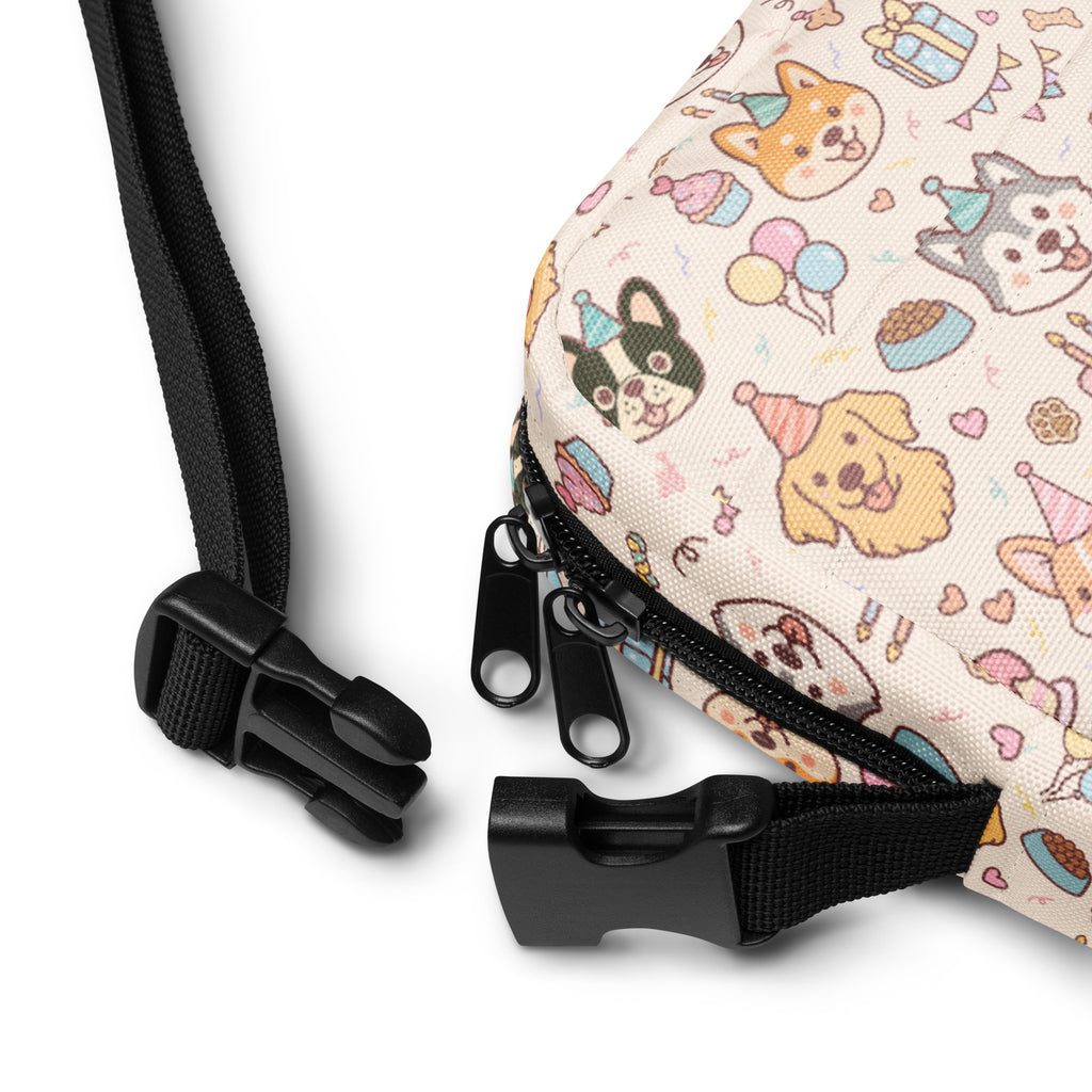 Girls Puppy Birthday Crossbody Bag – Water Resistant Mini Purse With Adjustable Strap & Pockets