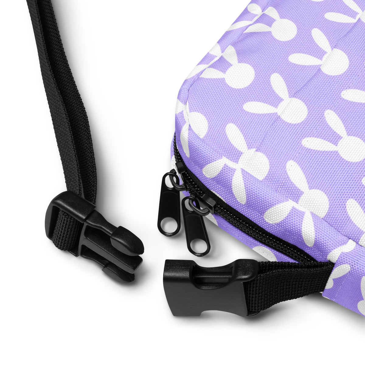 Girls Pink Bunny Crossbody Bag – Water Resistant Mini Purse With Adjustable Strap & Pockets