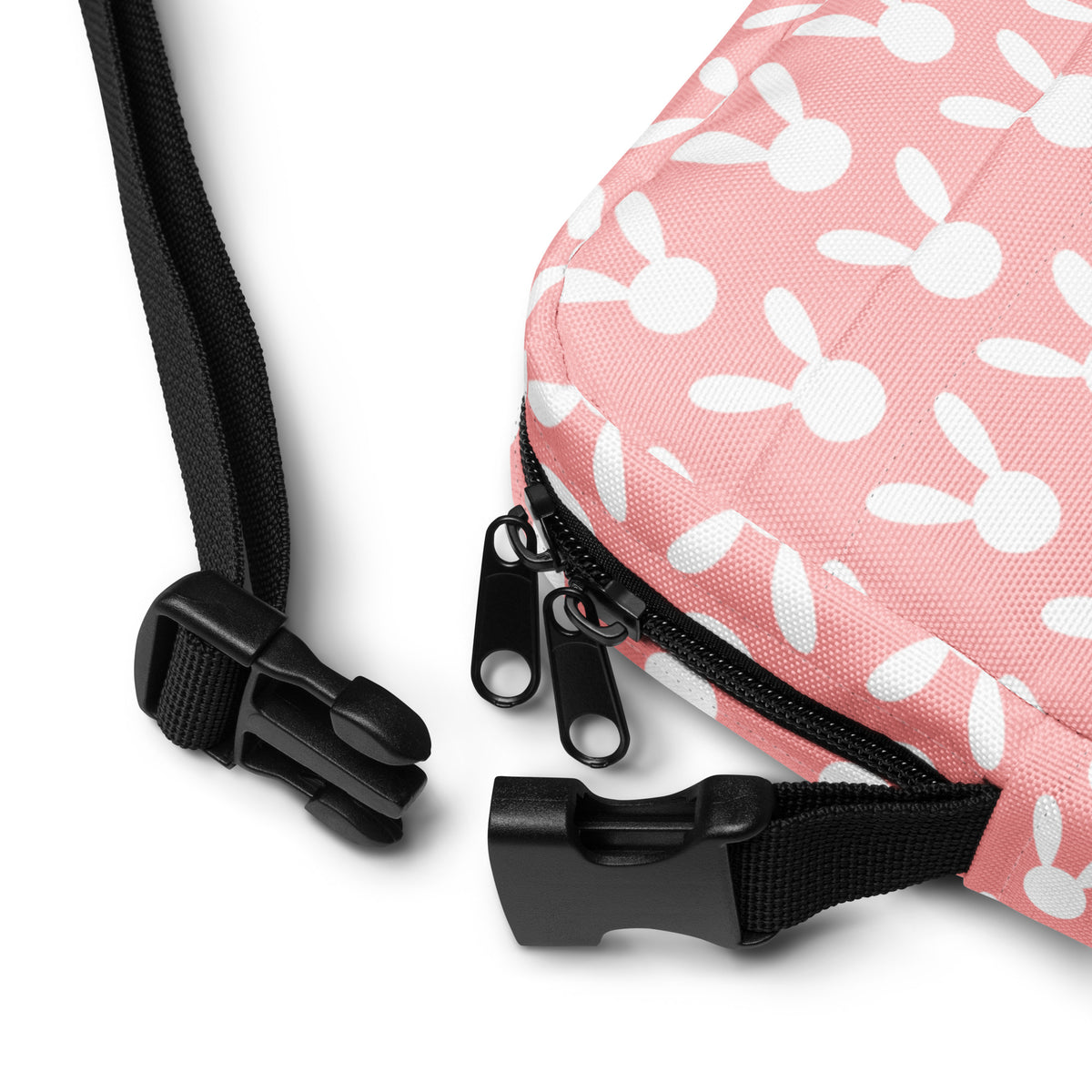 Pink Bunny Crossbody Bag – Water Resistant Mini Purse With Adjustable Strap & Pockets
