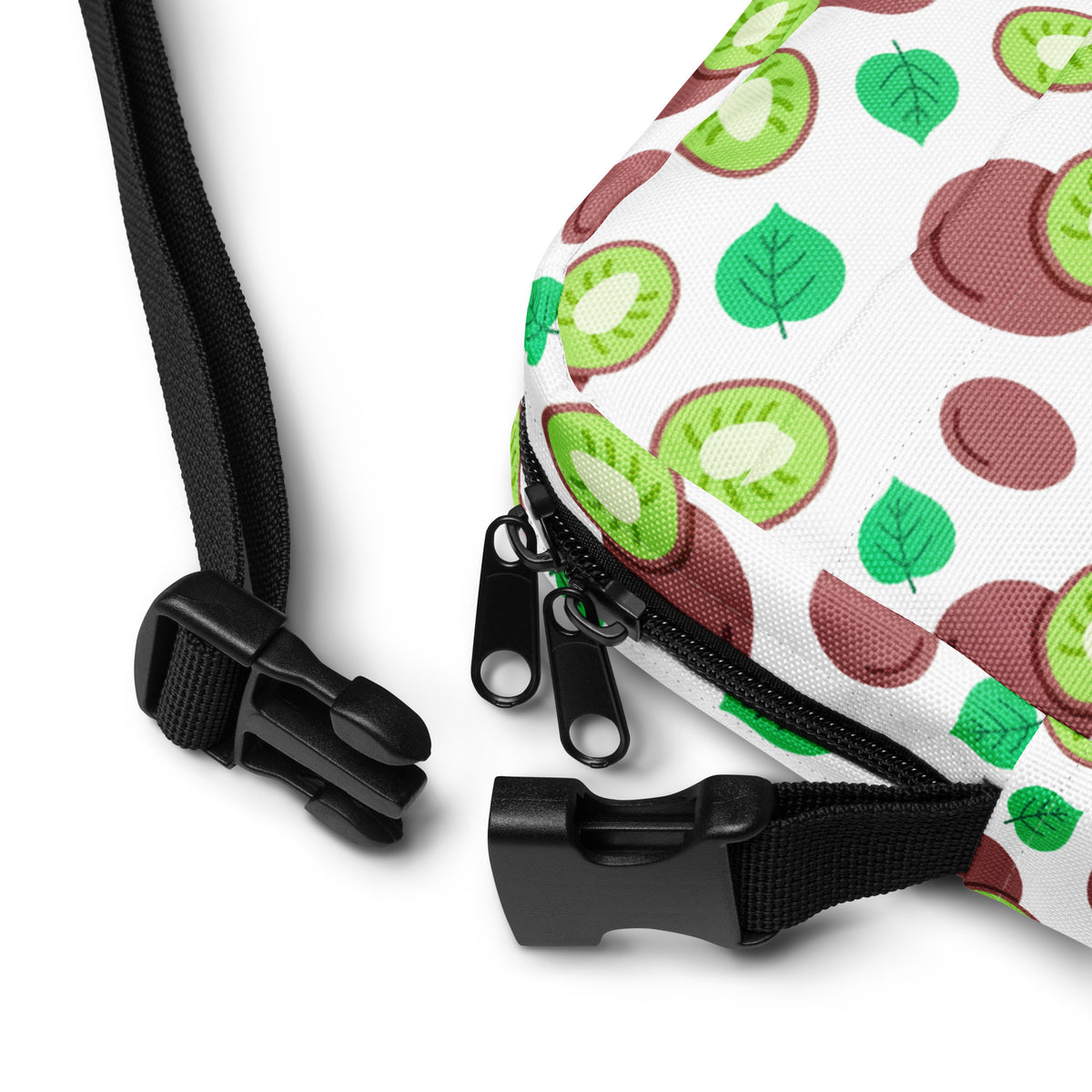 Kiwi Fruit Crossbody Bag – Water Resistant Mini Purse With Adjustable Strap & Pockets