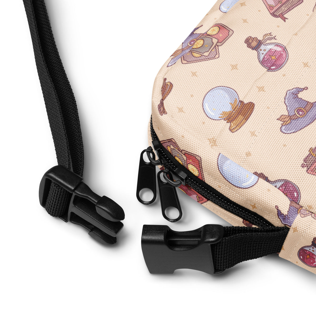 Witchy Magic Halloween Crossbody Bag – Water Resistant Mini Purse With Adjustable Strap & Pockets