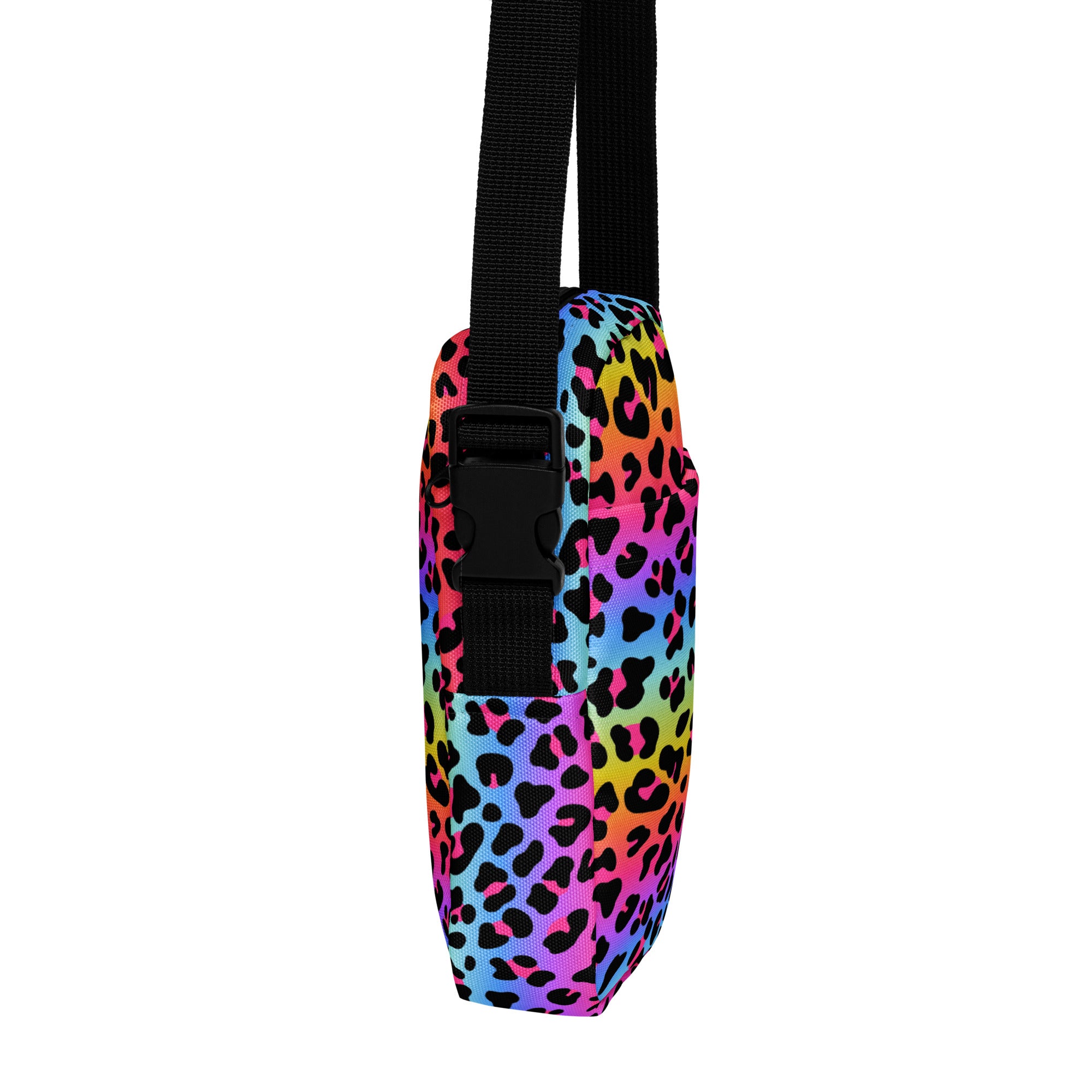 Girls Rainbow Leopard Crossbody Purse