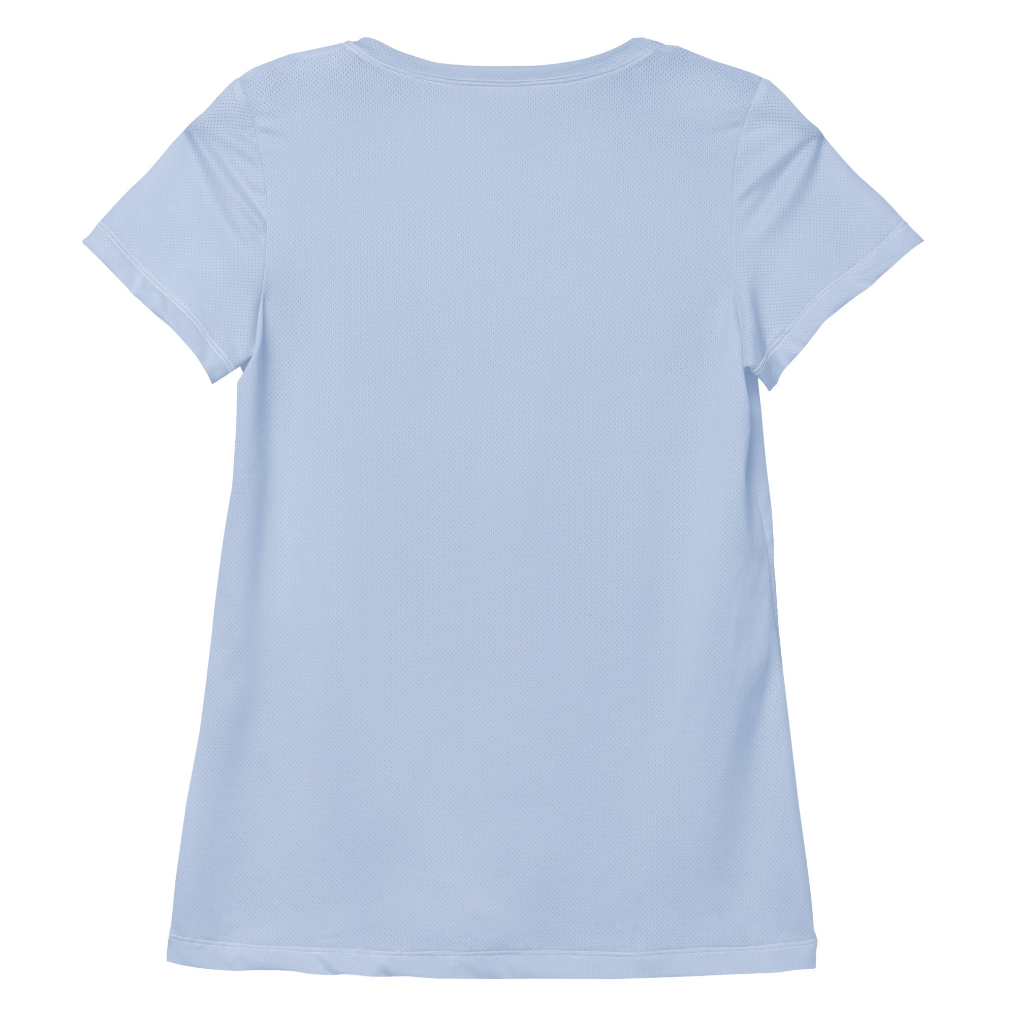 Women’s Pale Blue Performance Athletic T-Shirt - Lightweight Moisture Wicking Workout Top with UPF 50+