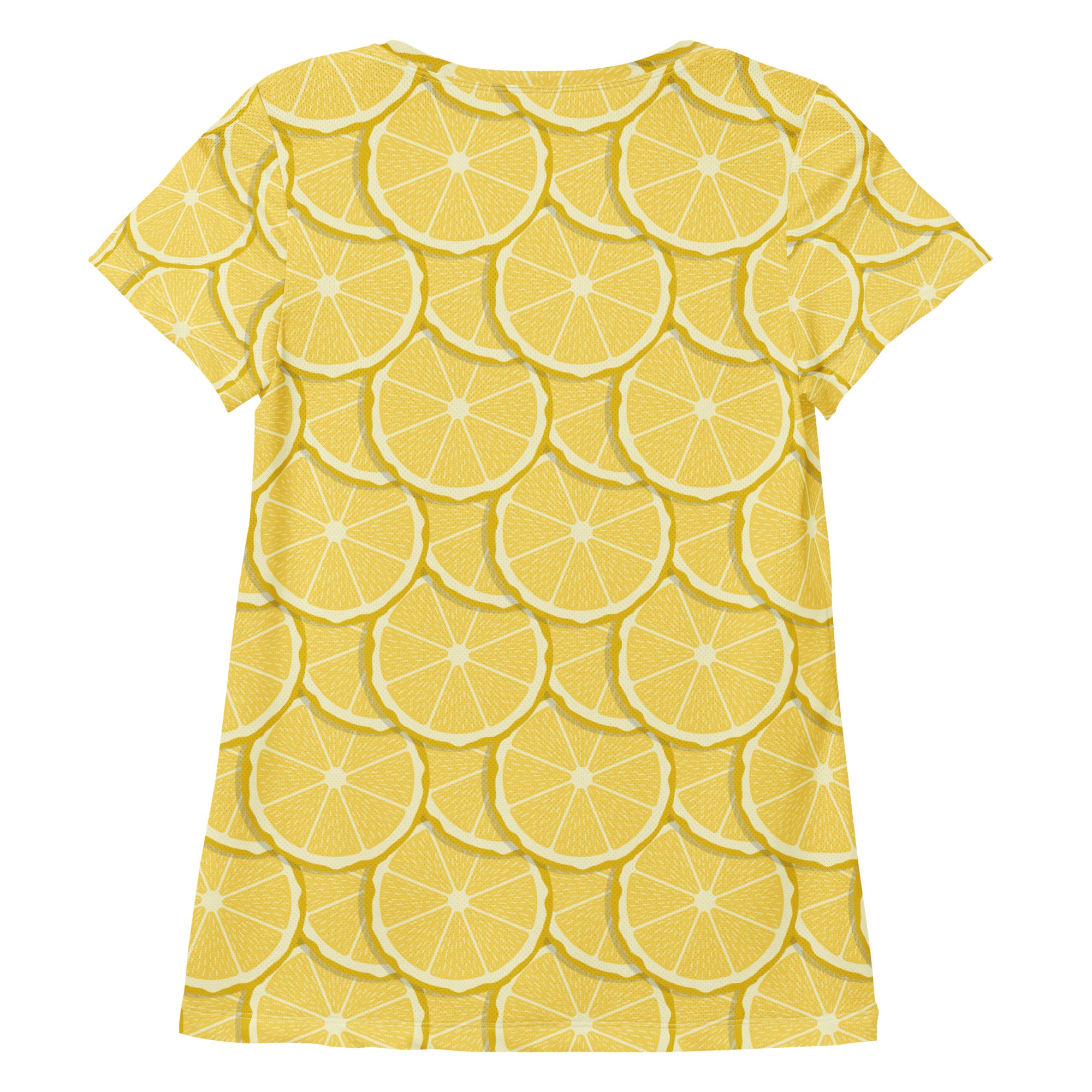 Women’s Lemon Performance Athletic T-Shirt - Lightweight Moisture Wicking Workout Top with UPF 50+
